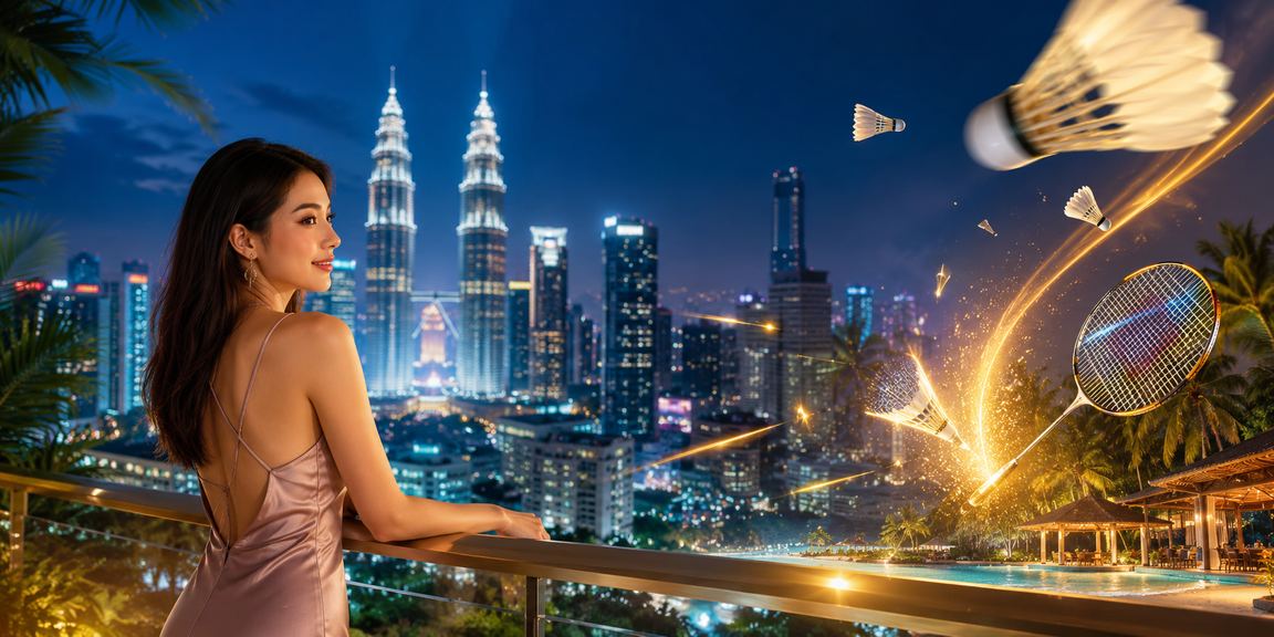Pemandangan kasino hiburan moden di Kuala Lumpur dengan gaya Melayu